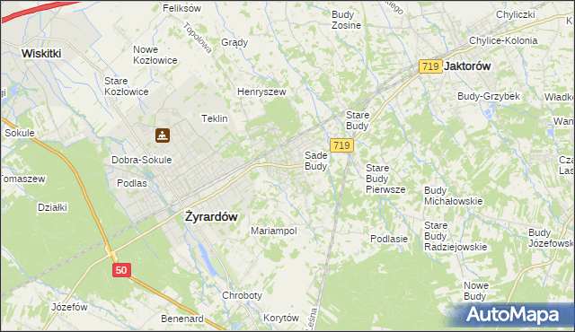 mapa Międzyborów, Międzyborów na mapie Targeo