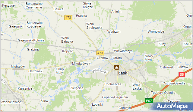 mapa Orchów, Orchów na mapie Targeo