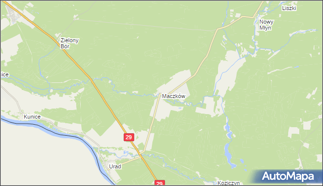 mapa Maczków, Maczków na mapie Targeo