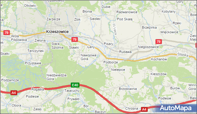 mapa Młynka, Młynka na mapie Targeo