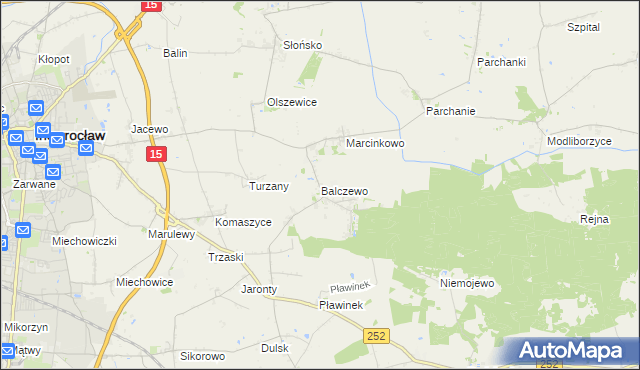 mapa Balczewo, Balczewo na mapie Targeo
