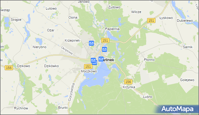 mapa Barlinek, Barlinek na mapie Targeo