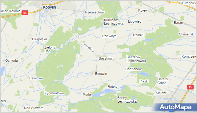mapa Baszków, Baszków na mapie Targeo