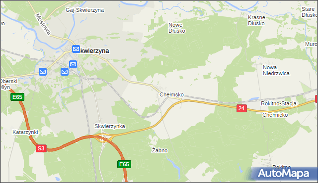 mapa Chełmsko, Chełmsko na mapie Targeo