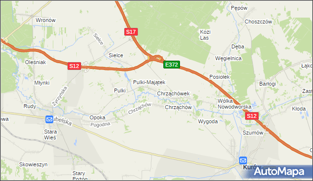 mapa Chrząchówek, Chrząchówek na mapie Targeo