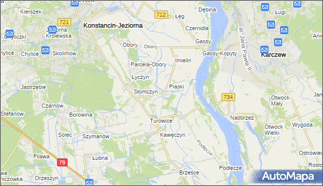 mapa Cieciszew, Cieciszew na mapie Targeo