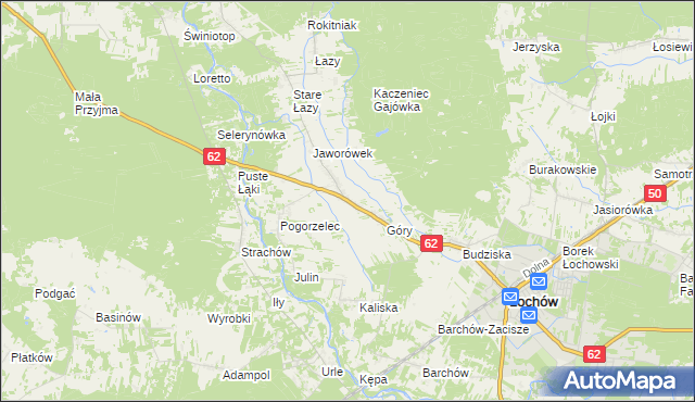 mapa Gwizdały, Gwizdały na mapie Targeo