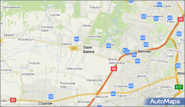 mapa Latchorzew, Latchorzew na mapie Targeo