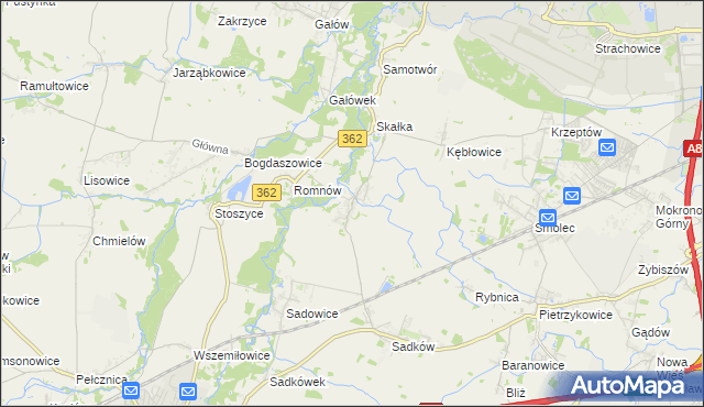 mapa Małkowice gmina Kąty Wrocławskie, Małkowice gmina Kąty Wrocławskie na mapie Targeo
