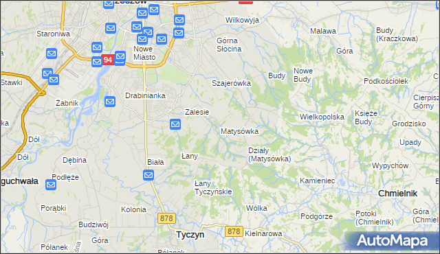 mapa Matysówka, Matysówka na mapie Targeo