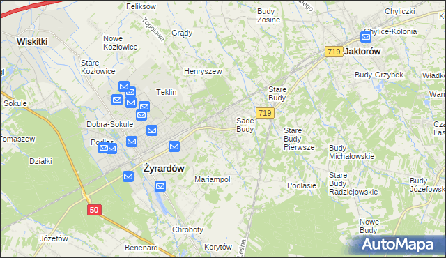 mapa Międzyborów, Międzyborów na mapie Targeo
