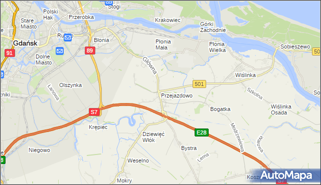 mapa Przejazdowo, Przejazdowo na mapie Targeo