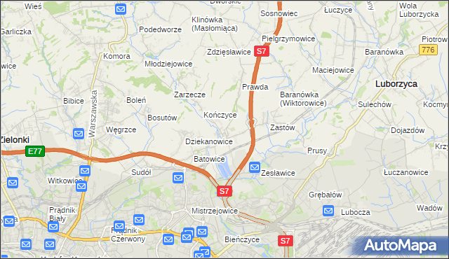 mapa Raciborowice gmina Michałowice, Raciborowice gmina Michałowice na mapie Targeo