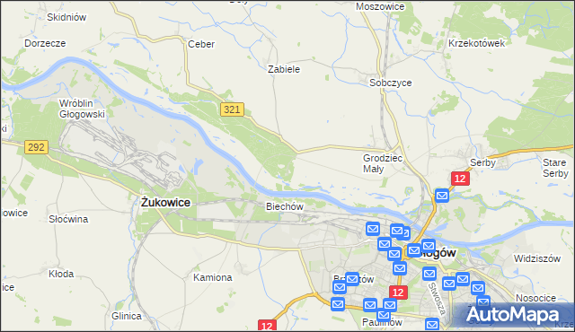 mapa Rapocin, Rapocin na mapie Targeo