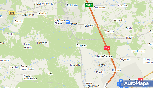 mapa Rogalec, Rogalec na mapie Targeo