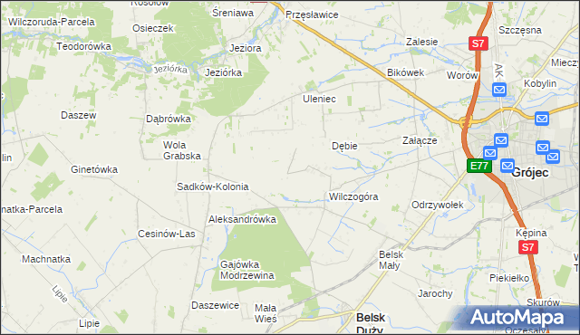 mapa Sadków Duchowny, Sadków Duchowny na mapie Targeo