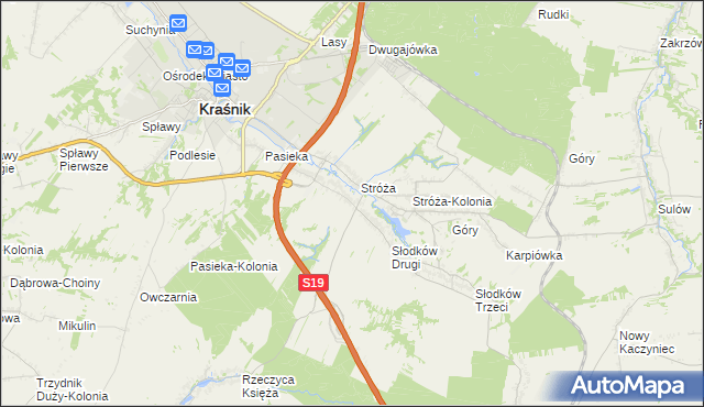 mapa Słodków Pierwszy, Słodków Pierwszy na mapie Targeo