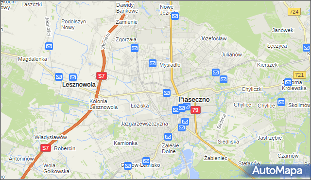 mapa Stara Iwiczna, Stara Iwiczna na mapie Targeo