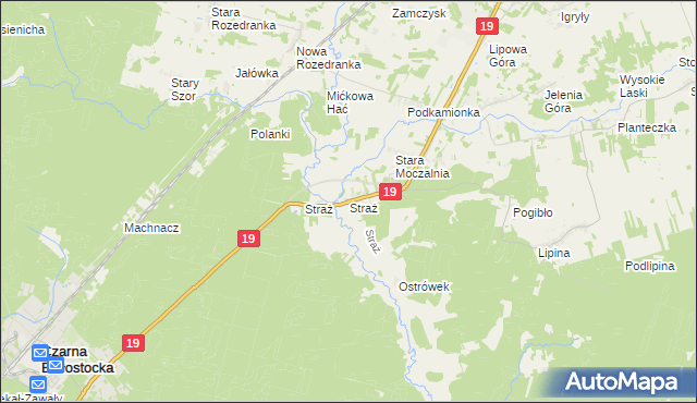 mapa Straż, Straż na mapie Targeo