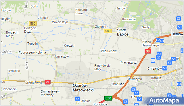 mapa Strzykuły, Strzykuły na mapie Targeo