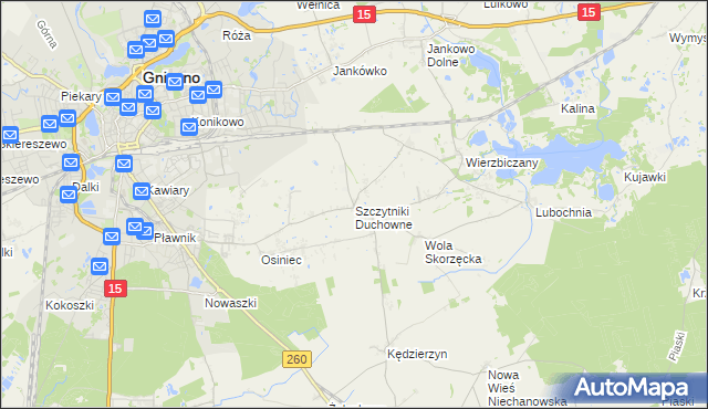 mapa Szczytniki Duchowne, Szczytniki Duchowne na mapie Targeo