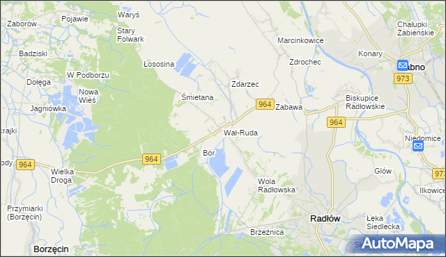 mapa Wał-Ruda, Wał-Ruda na mapie Targeo