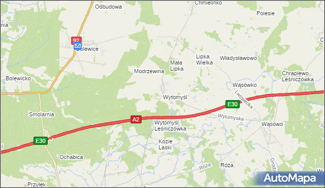 mapa Wytomyśl, Wytomyśl na mapie Targeo