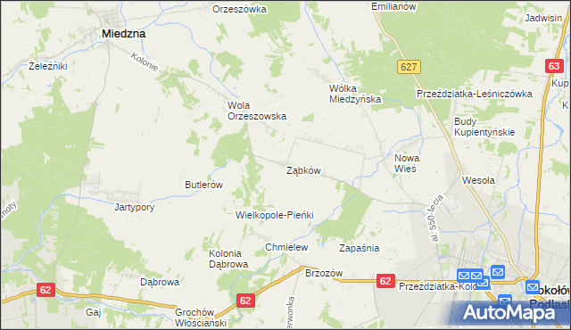 mapa Ząbków, Ząbków na mapie Targeo