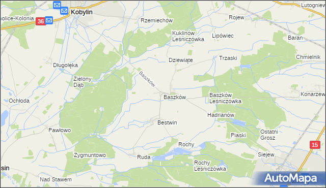 mapa Baszków, Baszków na mapie Targeo
