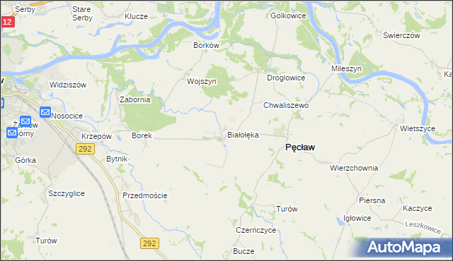 mapa Białołęka, Białołęka na mapie Targeo