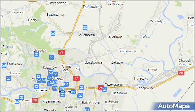 mapa Buszkowiczki, Buszkowiczki na mapie Targeo