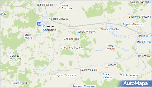 mapa Chojane-Piecki, Chojane-Piecki na mapie Targeo