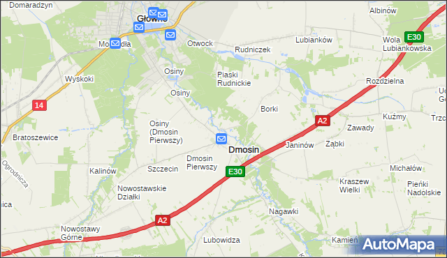 mapa Dmosin Drugi, Dmosin Drugi na mapie Targeo