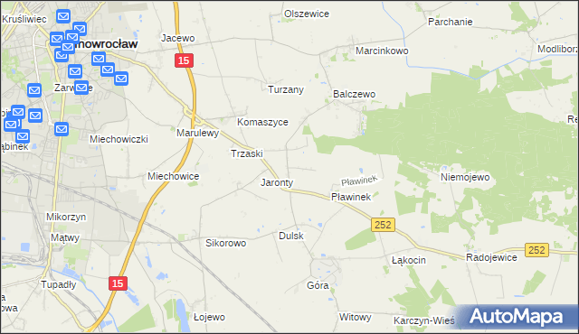 mapa Dziennice, Dziennice na mapie Targeo