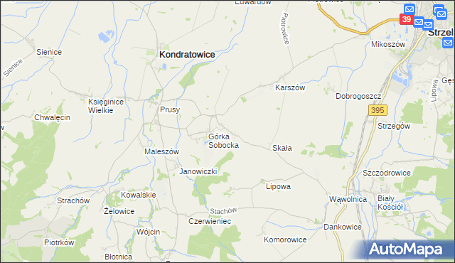 mapa Gołostowice, Gołostowice na mapie Targeo