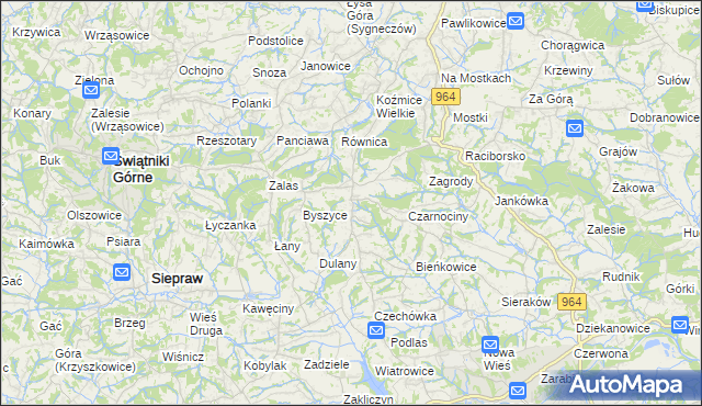 mapa Gorzków gmina Wieliczka, Gorzków gmina Wieliczka na mapie Targeo