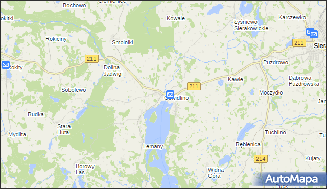 mapa Gowidlino, Gowidlino na mapie Targeo