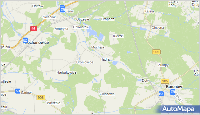 mapa Hadra, Hadra na mapie Targeo