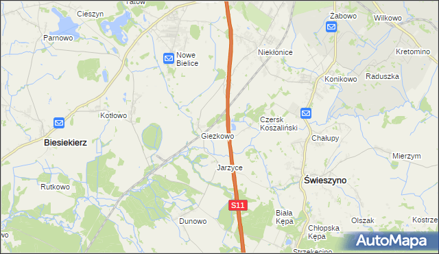 mapa Kłokęcin, Kłokęcin na mapie Targeo