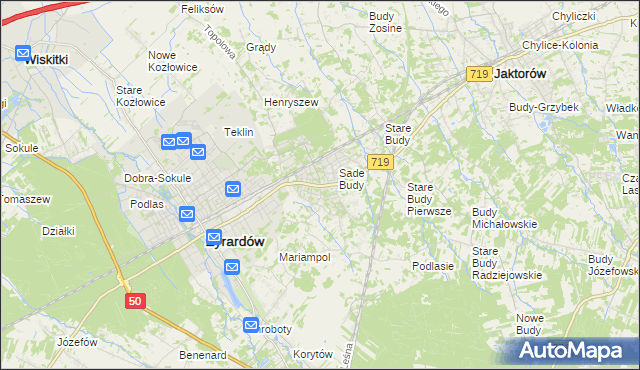 mapa Międzyborów, Międzyborów na mapie Targeo