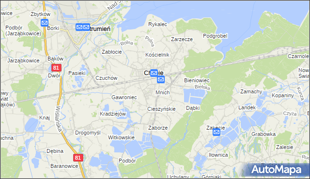 mapa Mnich, Mnich na mapie Targeo