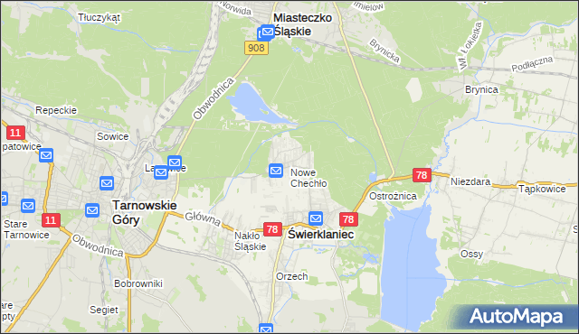 mapa Nowe Chechło, Nowe Chechło na mapie Targeo