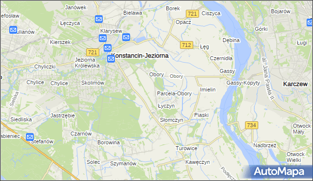 mapa Parcela-Obory, Parcela-Obory na mapie Targeo