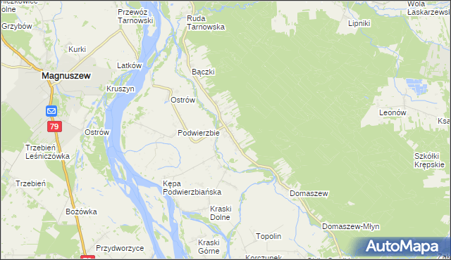 mapa Podłęż, Podłęż na mapie Targeo