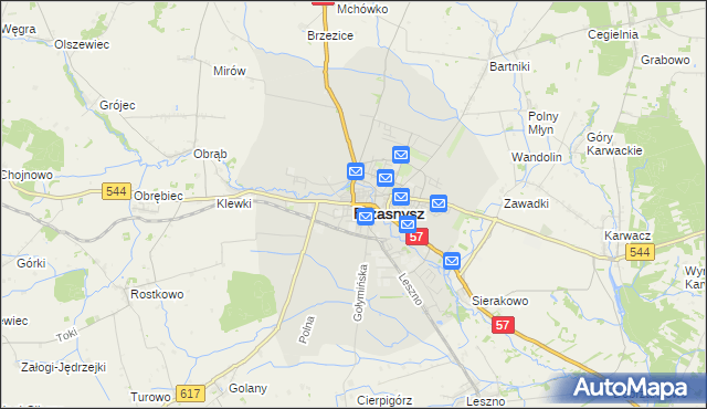 mapa Przasnysz, Przasnysz na mapie Targeo