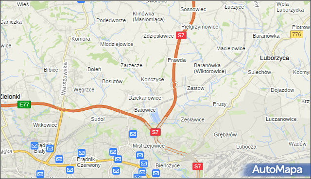 mapa Raciborowice gmina Michałowice, Raciborowice gmina Michałowice na mapie Targeo
