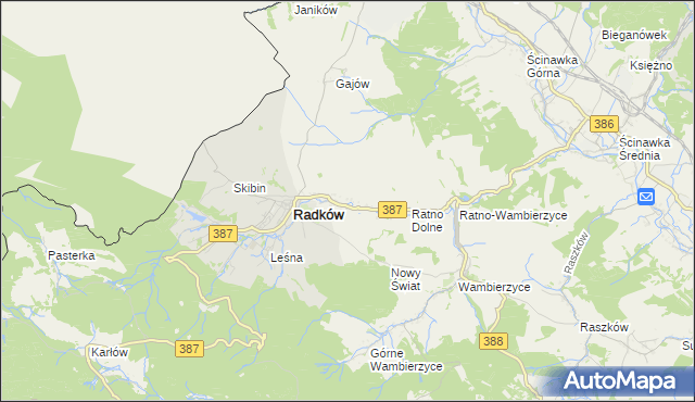 mapa Ratno Górne, Ratno Górne na mapie Targeo