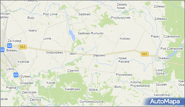 mapa Stępowo, Stępowo na mapie Targeo