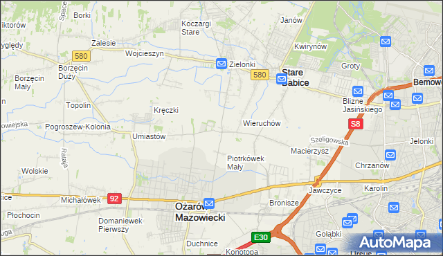 mapa Strzykuły, Strzykuły na mapie Targeo