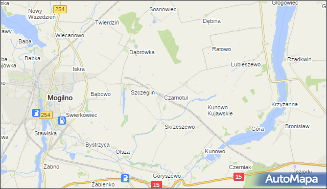 mapa Czarnotul, Czarnotul na mapie Targeo